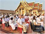 วส.909 ฯ จัดกำลังพลร่วมพิธีทำวัตรเย็น เจริญพระพุทธมนต์เนื่องในวันสำคัญทางพระพุทธศาสนา (วันมาฆบูชา)  เพื่อสืบสานประเพณีวัฒนธรรมวันสำคัญทางศาสนา